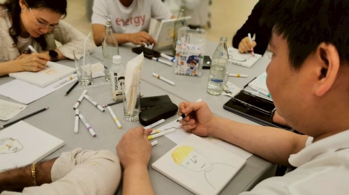 Team Building ด้วยศิลปะ 45 นาที: วาดใจให้ทีมเข้าใจกันมากขึ้น